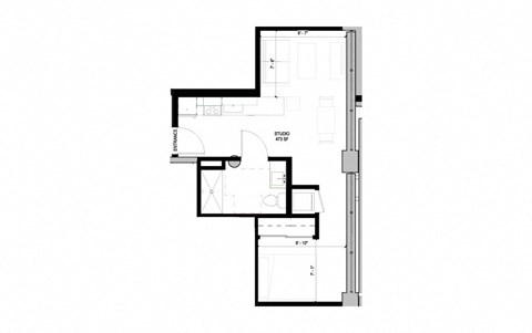 floor plan of the first floor of the house