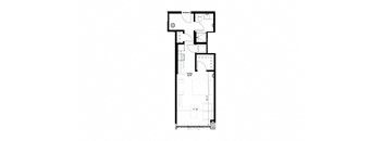 floor plan of 55 north 2nd floor of an apartment