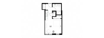floor plan of the upper level of an l shaped house