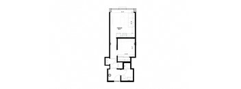 floor plan of the 1100 sq ft roommates apartment