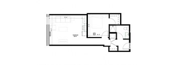 a black and white floor plan of a house