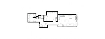 floor plan of the upper floor of the house