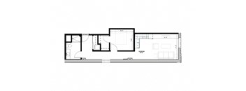 floor plan of the lower level of the house