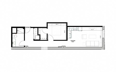 floor plan of the lower level of the house