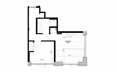 floor plan of the upper level of the house