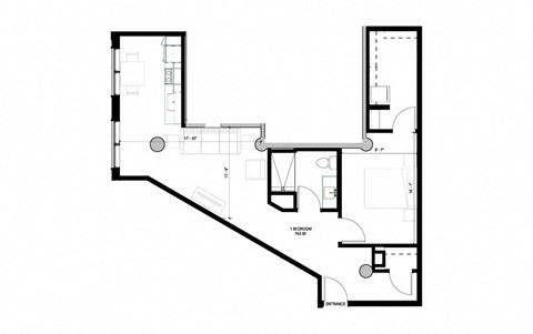 house in a gardenfloor plan 1