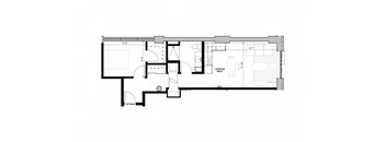 floor plan of the upper level of the house