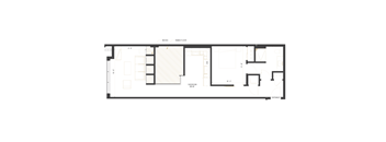 floor plan of the ground floor of a house