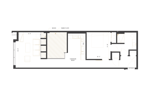 floor plan of the ground floor of a house