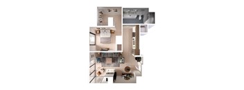 A series of images showing different rooms of a house.