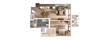 A series of images showing different rooms of a house.