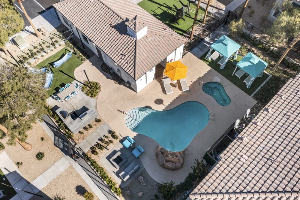 take a dip in the pool at villas at houston levee west apartments in cord