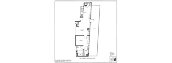 A floor plan of a one bedroom apartment in New Rochelle, NY.