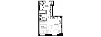 S1 studio - 395 sq. ft.  403,503,603,703,803