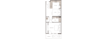 a floor plan of a bedroom apartment