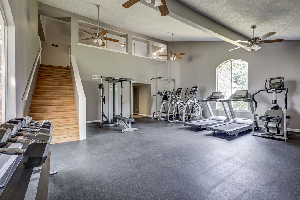 Westchase Apartments in Harvey LA photo of fitness center with cardio equipment