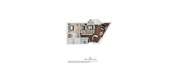 3 Bed, 2 Bath, 1716 sq. ft. MR floor plan