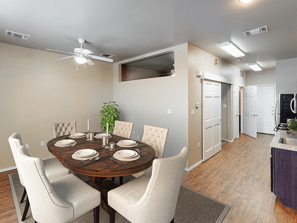 apartment dining area
