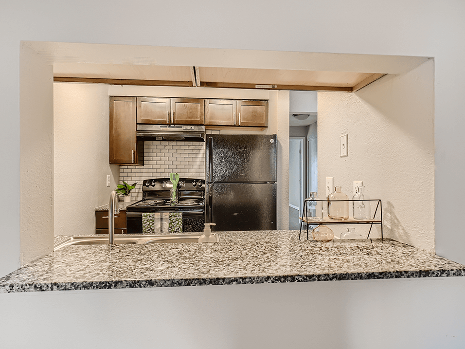 breakfast bar at Live on Federal Apartments