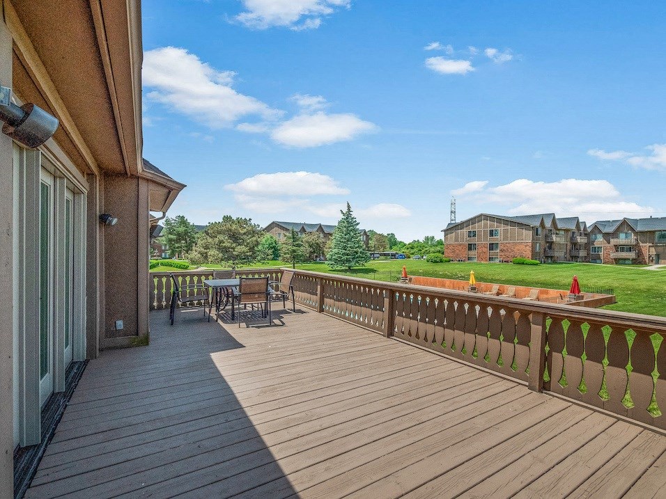Clubhouse deck with a view