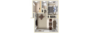 one bedroom apartment floor plan