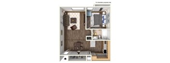 1 bedroom apartment floor plan