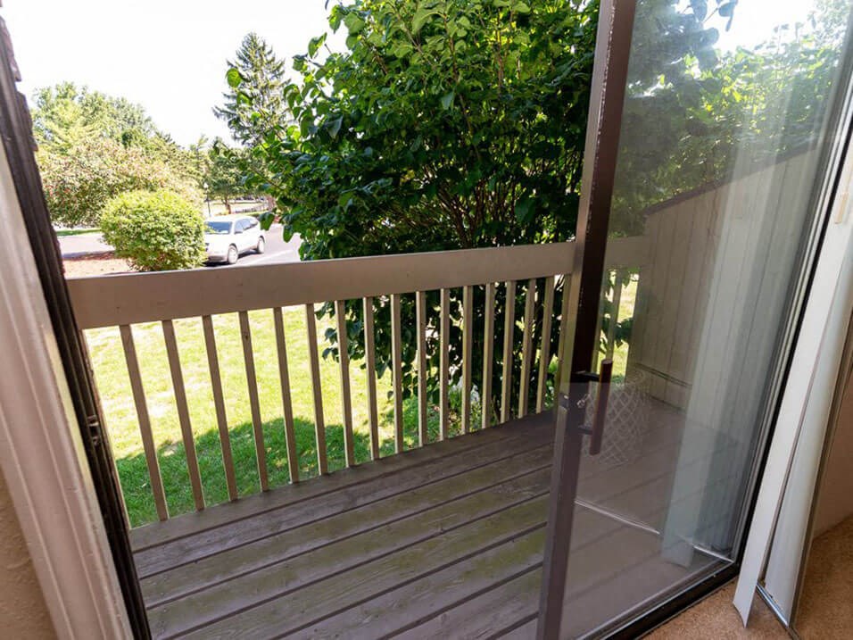 Haslett apartment with balcony view