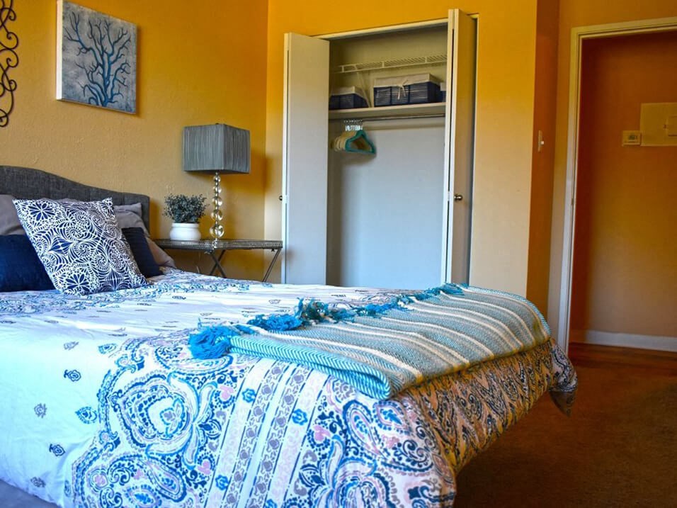 Apartment Bedroom with Closet
