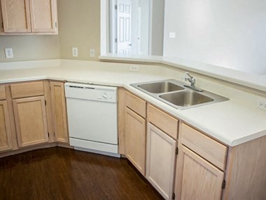 kitchen at Lubbock apartments