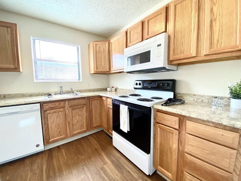 kitchens at Pinehurst apartments