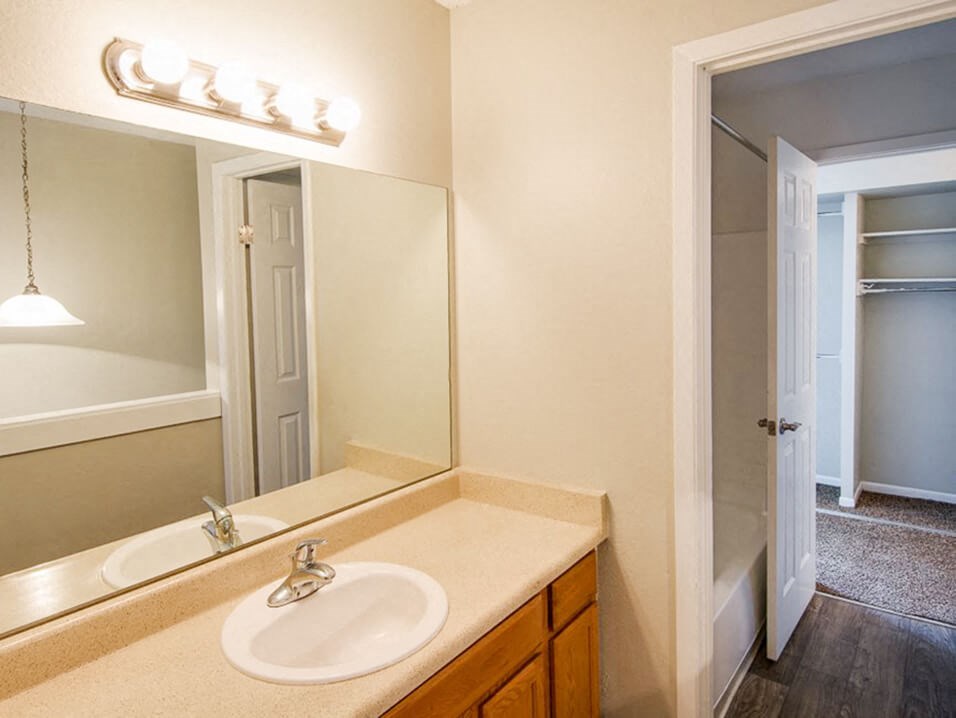 apartment bathroom in Aurora, CO