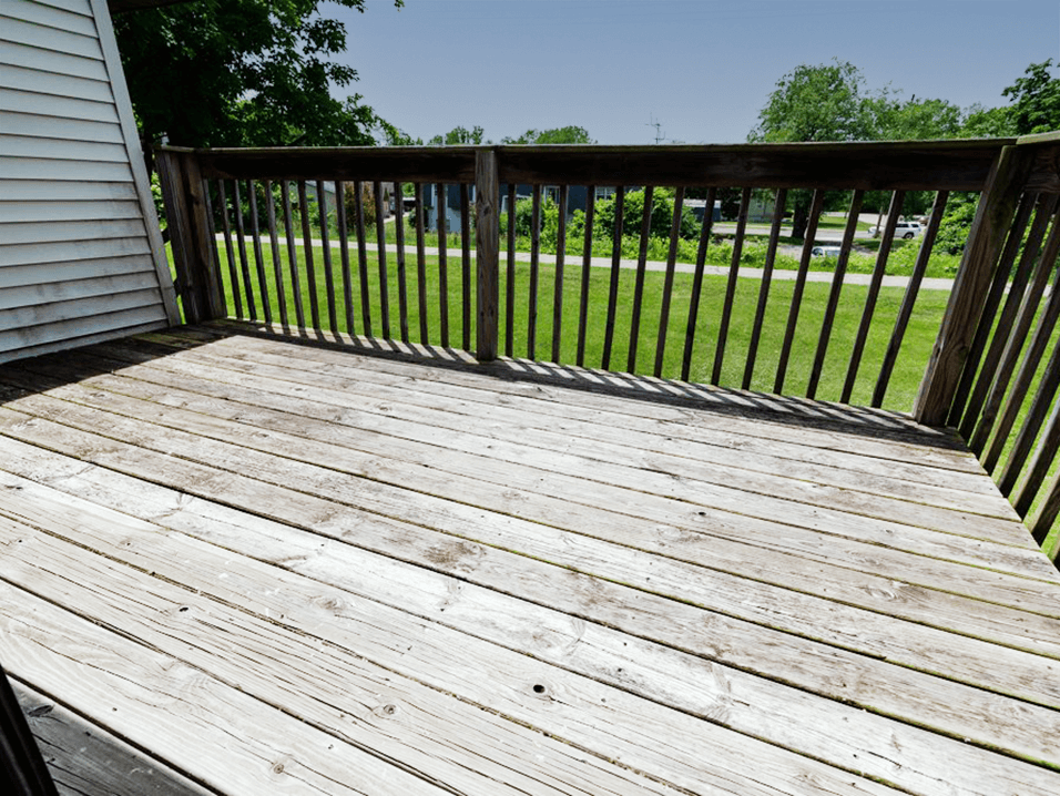 Private patio at Grand Rapids MI apartments