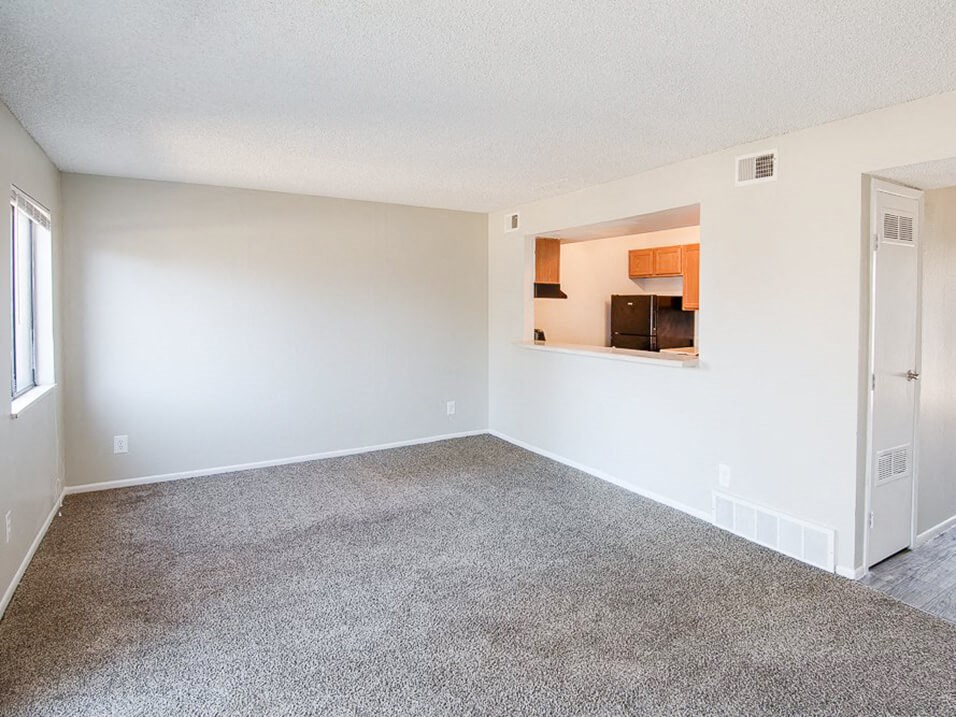 Open layout at apartments in Aurora, CO