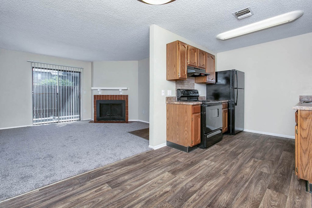 large kitchen space apartments