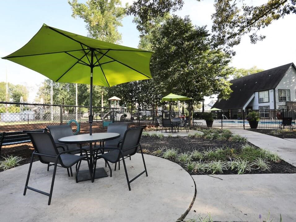 resident area at apartment community