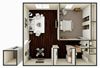 one bedroom apartment floor plan
