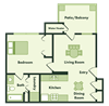 one bedroom apartment floor plans