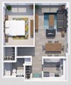 one bedroom floor plan Louisville ky