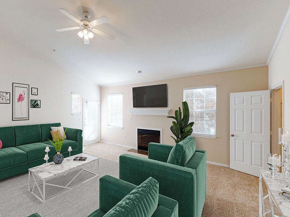 living room in apartment