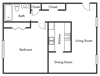 one bedroom apartment floor plan