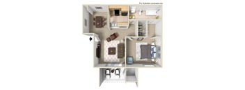 floor plans of one bedroom apartment