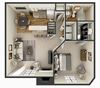fort worth 1 bed apartment floor plan