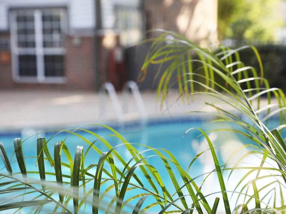 pool at apartment complex