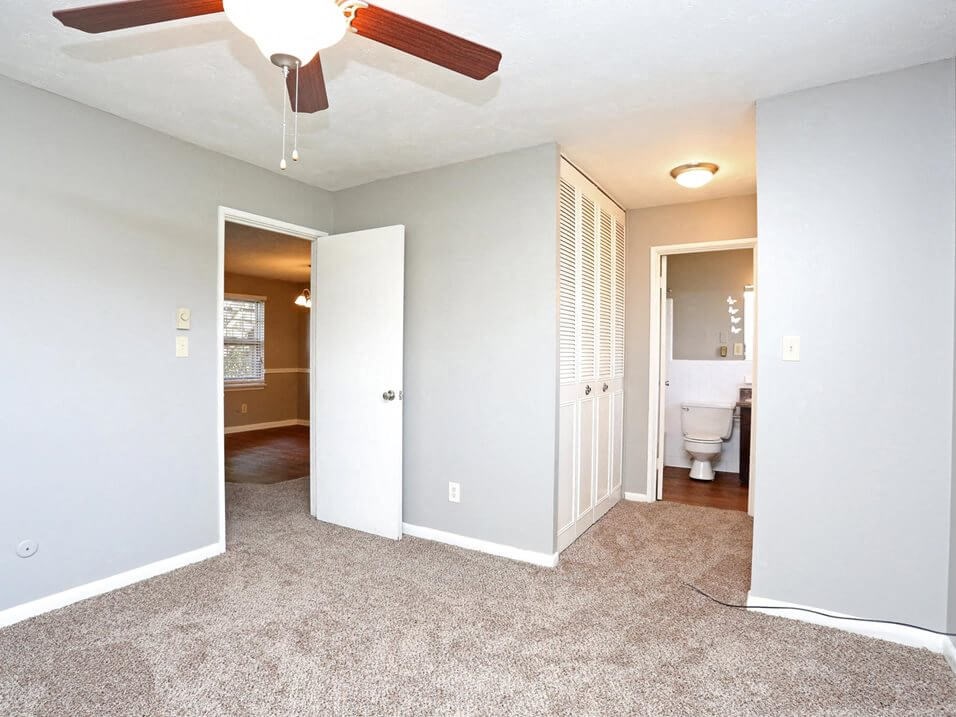 Primary Apartment Bedroom with Bathroom