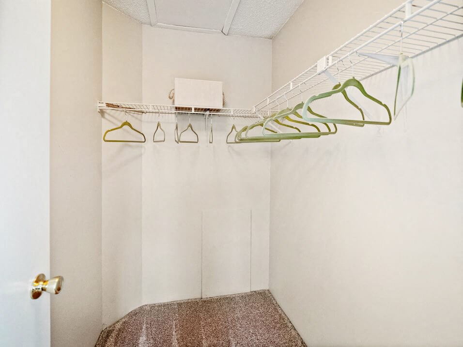 Bedroom Walk-In Closet in Apartment