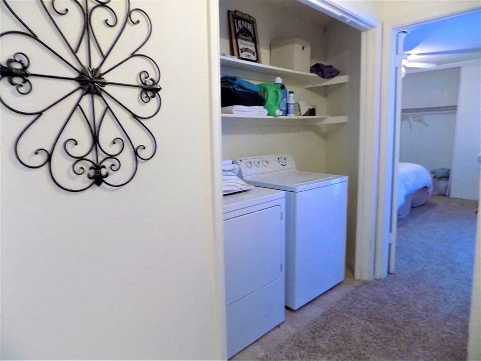 washer/dryer available in select Amarillo apartments
