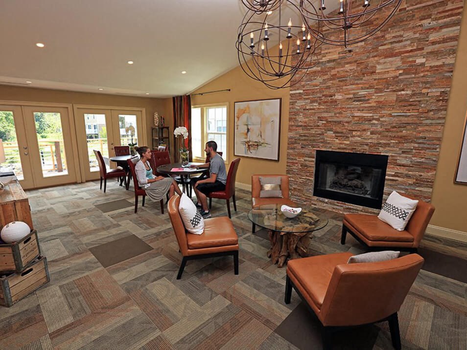 Recreation Room at The Bronco Club Apartments