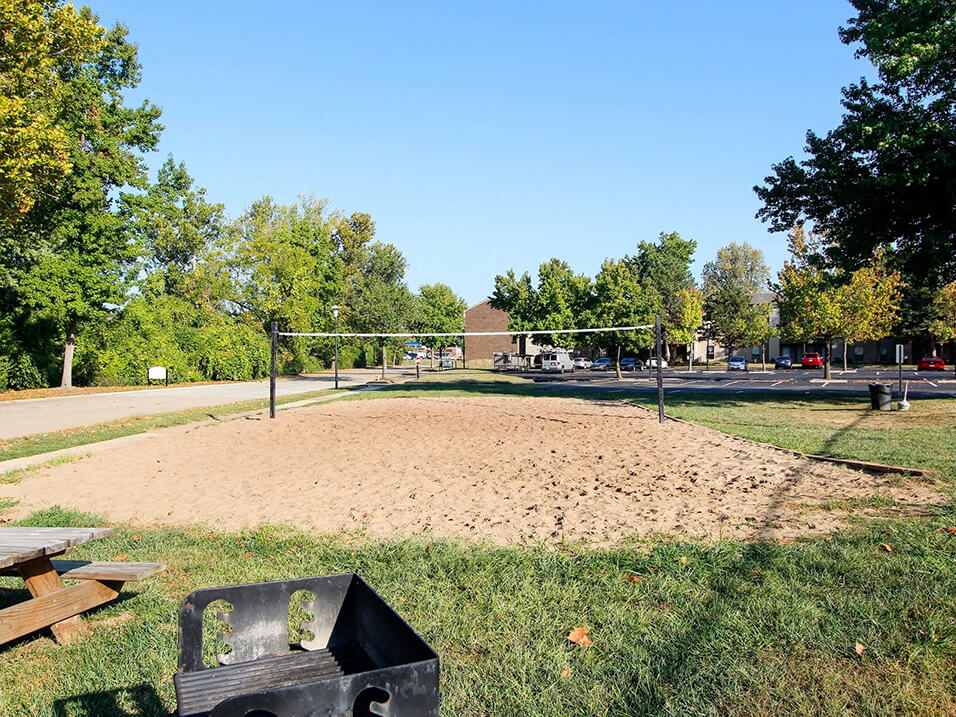 Volleyball Court at apartment community