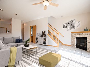 living room at Rochester MN townhome for rent - Photo Gallery 3