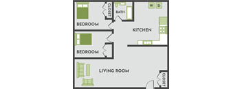 2 bedroom apartment floor plan